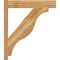 Ekena Millwork Funston Block Rough Sawn Outlooker, Western Red Cedar, 6"W x 28"D x 32"H OUT06X28X32FST05RWR - alternate 4